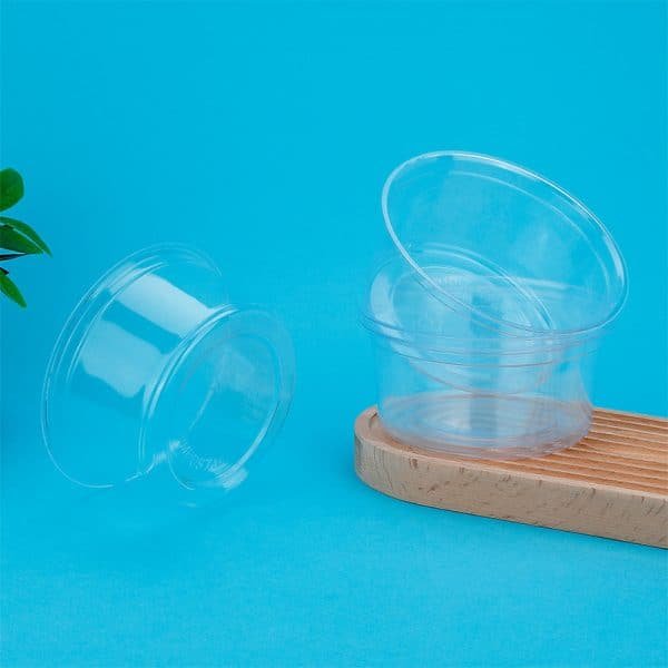 32oz pla compostable clear salad bowl