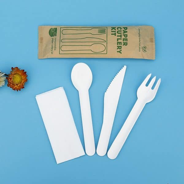 paper cutlery kits with napkin