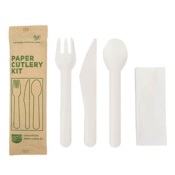 paper cutlery kits with napkin