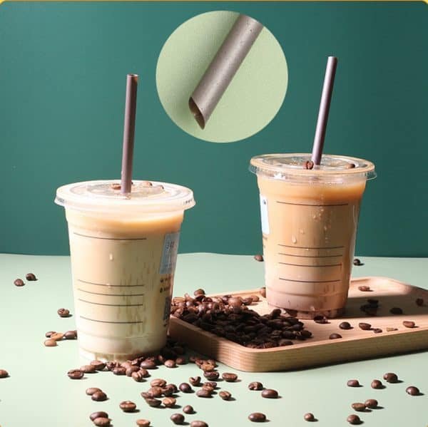 compostable coffee grounds pla straws sizes customizable