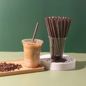 compostable coffee grounds pla straws sizes customizable