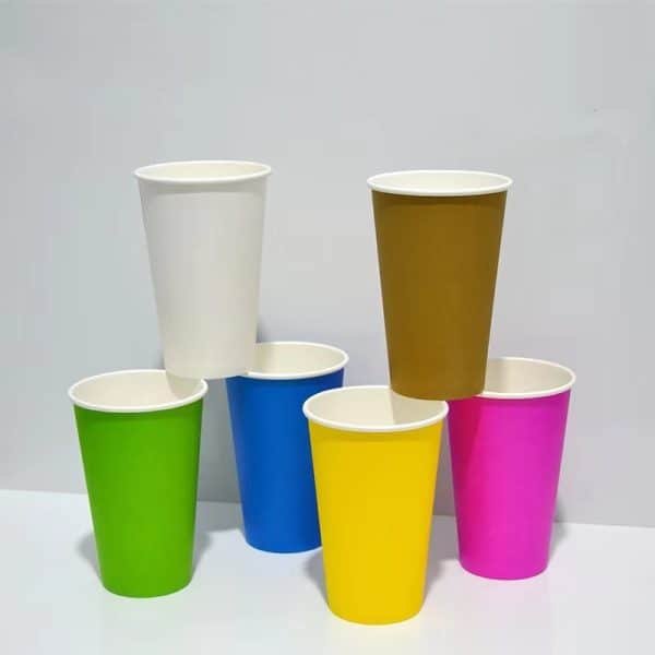 16oz medium single wall hot paper coffee cup