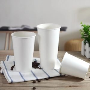 24oz large single wall hot paper cups