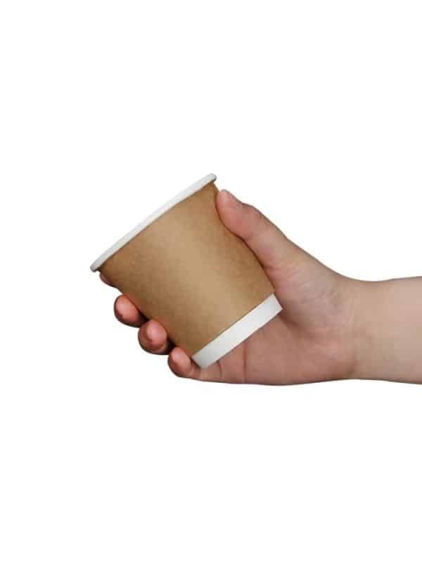 8oz double wall paper coffee cup