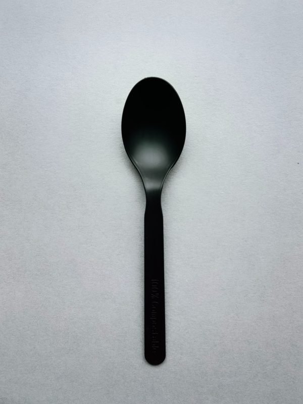 6 inch (155mm) cpla compostable reusable spoon