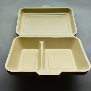 pet laminated/lined compostable bagasse oval bowl (复制)