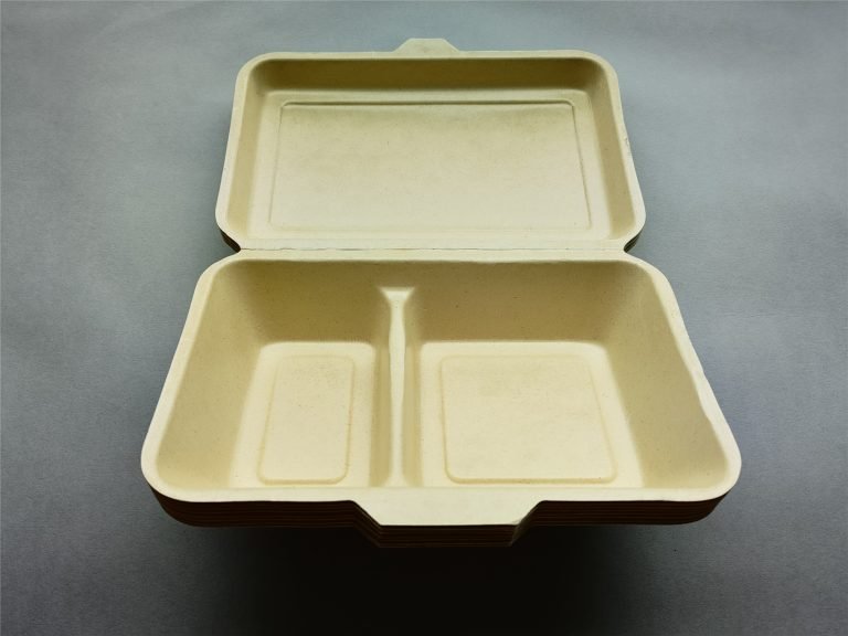 1000ml PLA Laminated/Lined Compostable Bagasse Clamshell - Sustainable ...