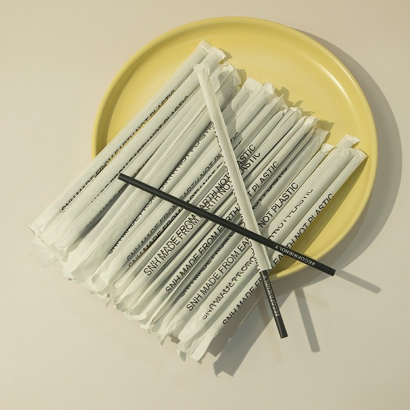 individually paper wrapped biodegradable pla straws