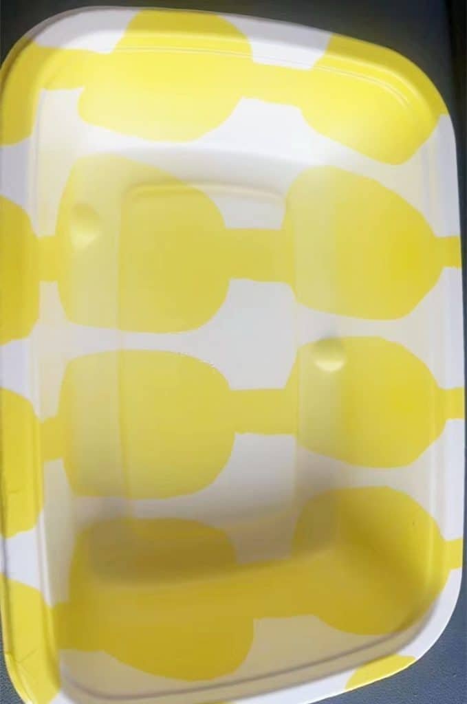 mixed color pe laminated fiber tray