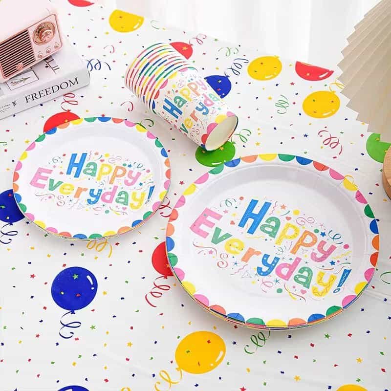 party plates and cups