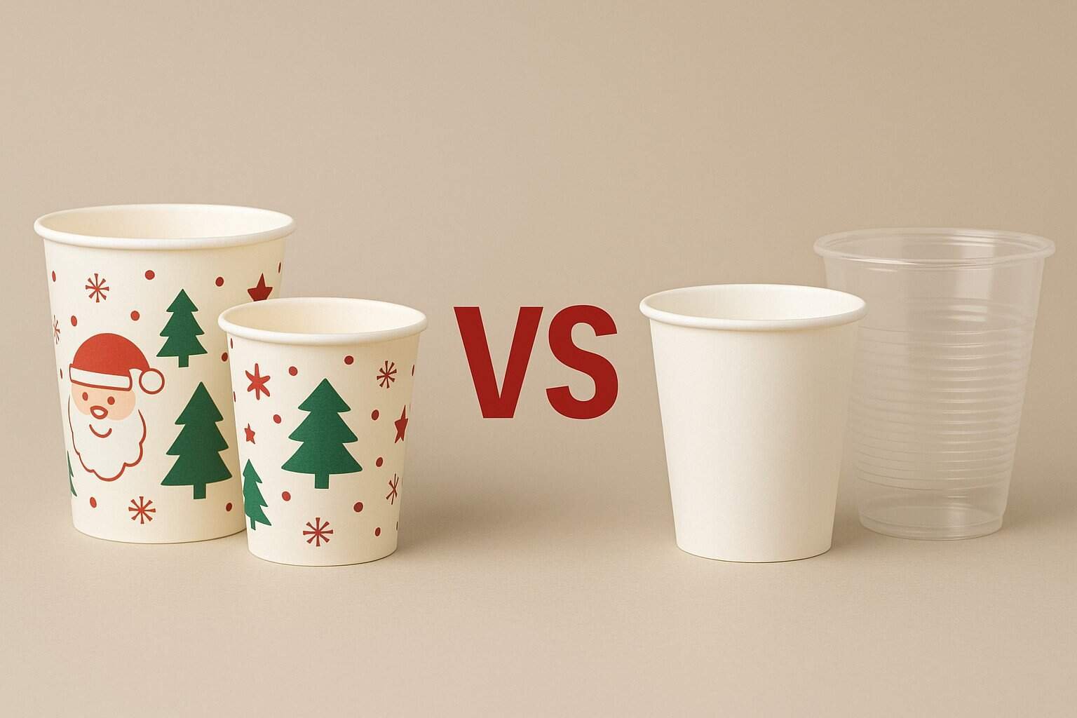 christmas paper cup vs regular cups