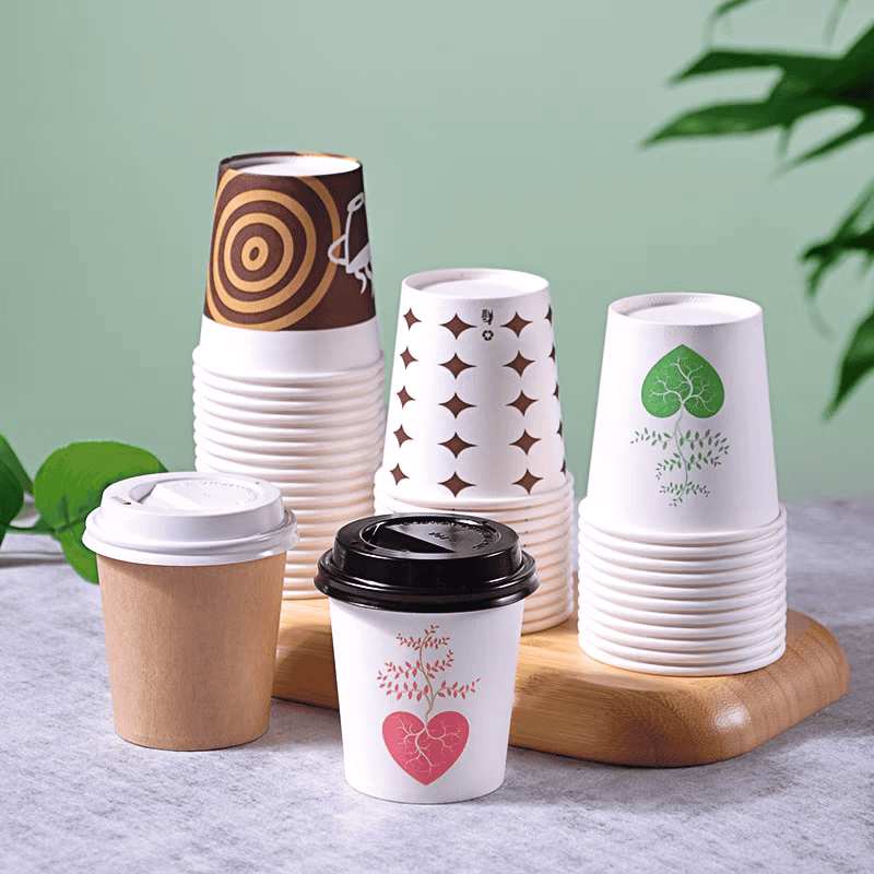 custom printed small paper cups logo